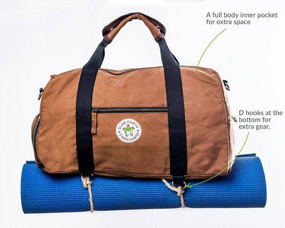 Rhino Duffel - Charcoal Black | Verified Sustainable by Brown Living™