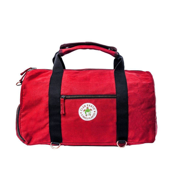 Buy Rhino Duffel - Cherry Red | Shop Verified Sustainable Products on Brown Living