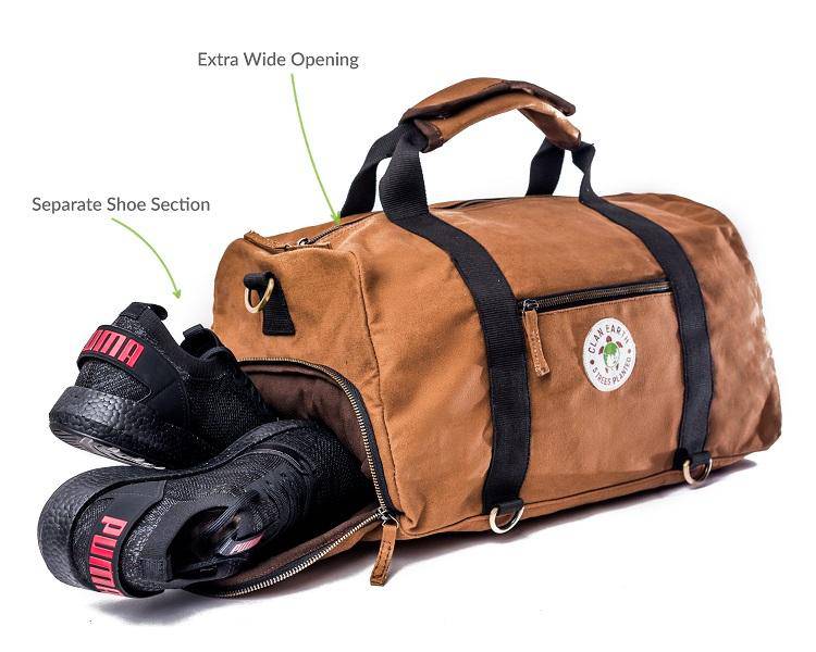 Buy Rhino Duffel - Walnut Brown | Shop Verified Sustainable Products on Brown Living