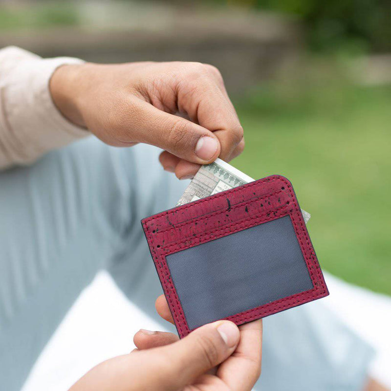 Buy Rio Card Case - Maroon | Shop Verified Sustainable Products on Brown Living