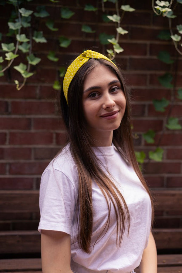 Buy Rita Green Soft Knot Headband | Shop Verified Sustainable Products on Brown Living