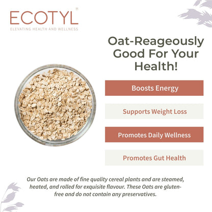 Rolled Oats | Gluten Free | Breakfast Cereal | 500g | Verified Sustainable by Brown Living™