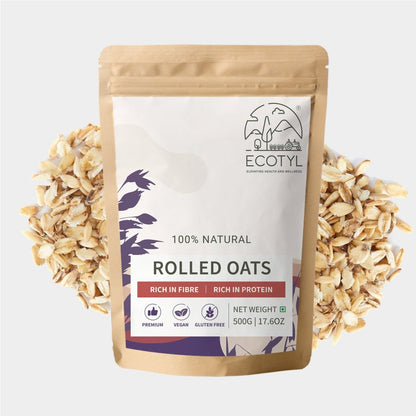 Rolled Oats | Gluten Free | Breakfast Cereal | 500g | Verified Sustainable by Brown Living™