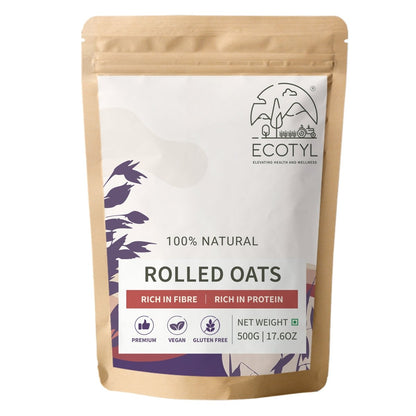 Rolled Oats | Gluten Free | Breakfast Cereal | 500g | Verified Sustainable by Brown Living™