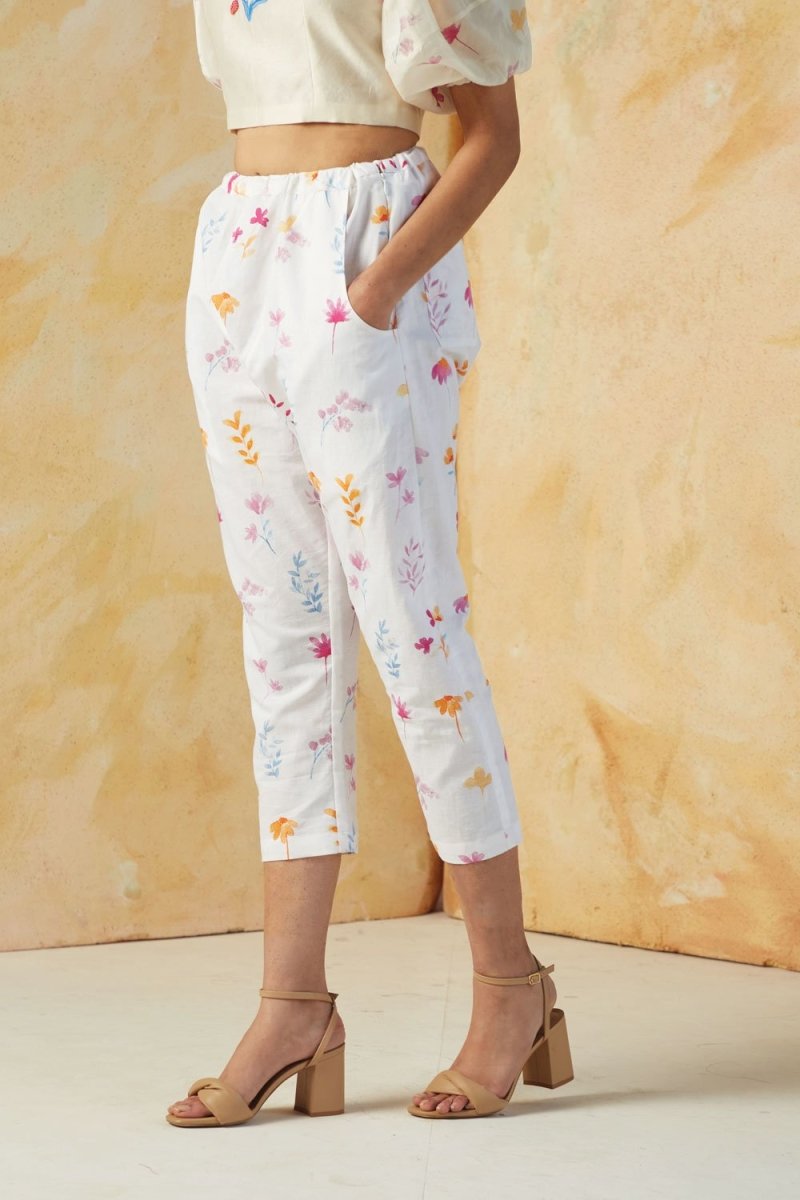 Buy Rory Floral Trouser | Shop Verified Sustainable Womens Pants on Brown Living™