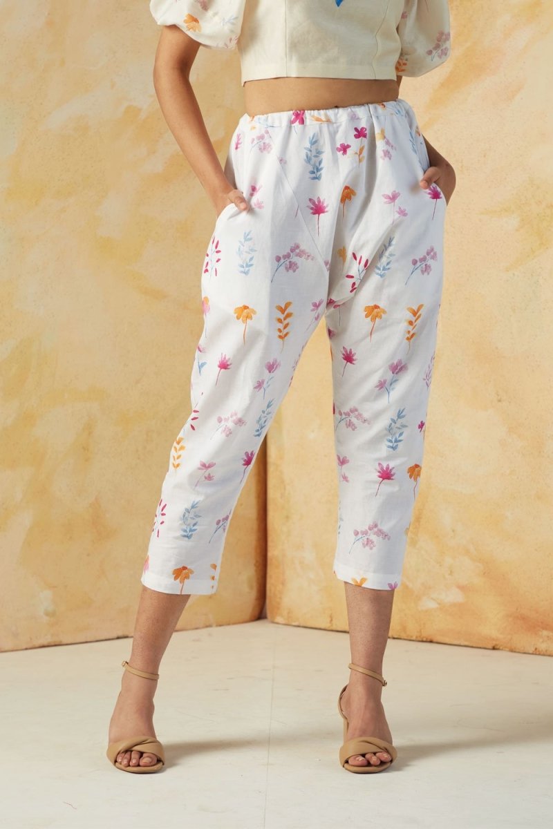 Buy Rory Floral Trouser | Shop Verified Sustainable Womens Pants on Brown Living™