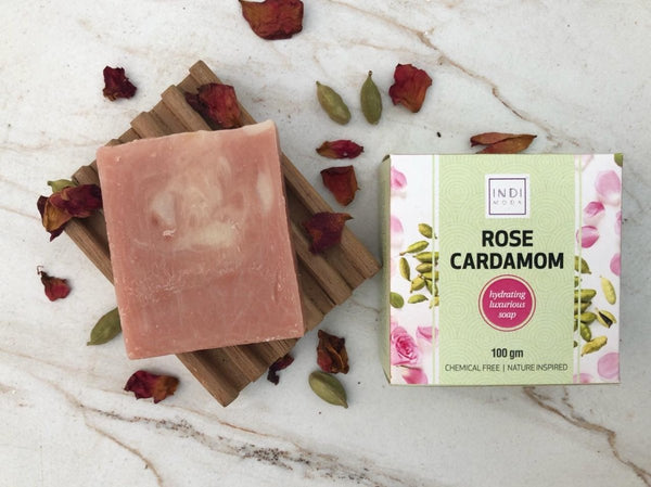 Buy Rose & Cardamom Handmade Soap | Shop Verified Sustainable Body Soap on Brown Living™