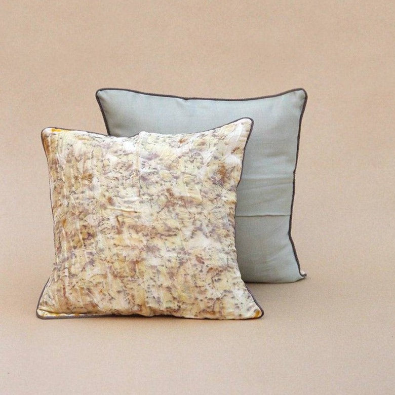 Buy Rose - Eco Printed Cushion Covers - Set of 2 | Shop Verified Sustainable Products on Brown Living