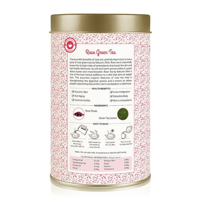 Rose Green Tea Can (125 g) | Verified Sustainable by Brown Living™