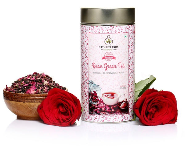 Buy Rose Green Tea Can (125 g) | Shop Verified Sustainable Tea on Brown Living™