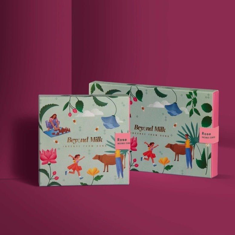 Buy Rose Incense Cone | Stress Relief | Shop Verified Sustainable Products on Brown Living