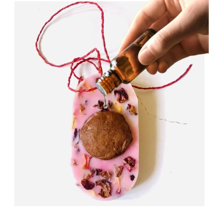 Rose petal infused with Rose fragrance oil Reusable Wardrobe Freshener | Verified Sustainable Candles & Fragrances on Brown Living™