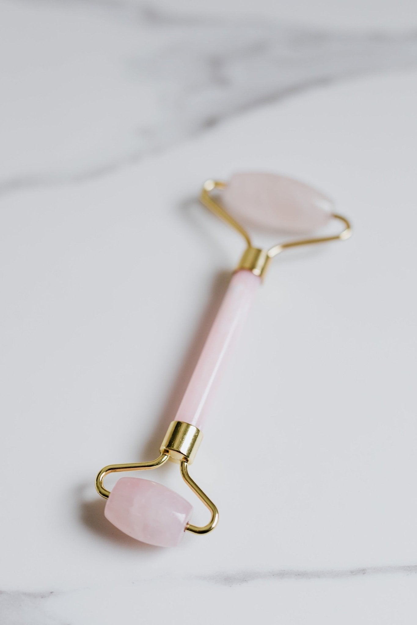 Rose Quartz Face Massage Roller | Verified Sustainable by Brown Living™