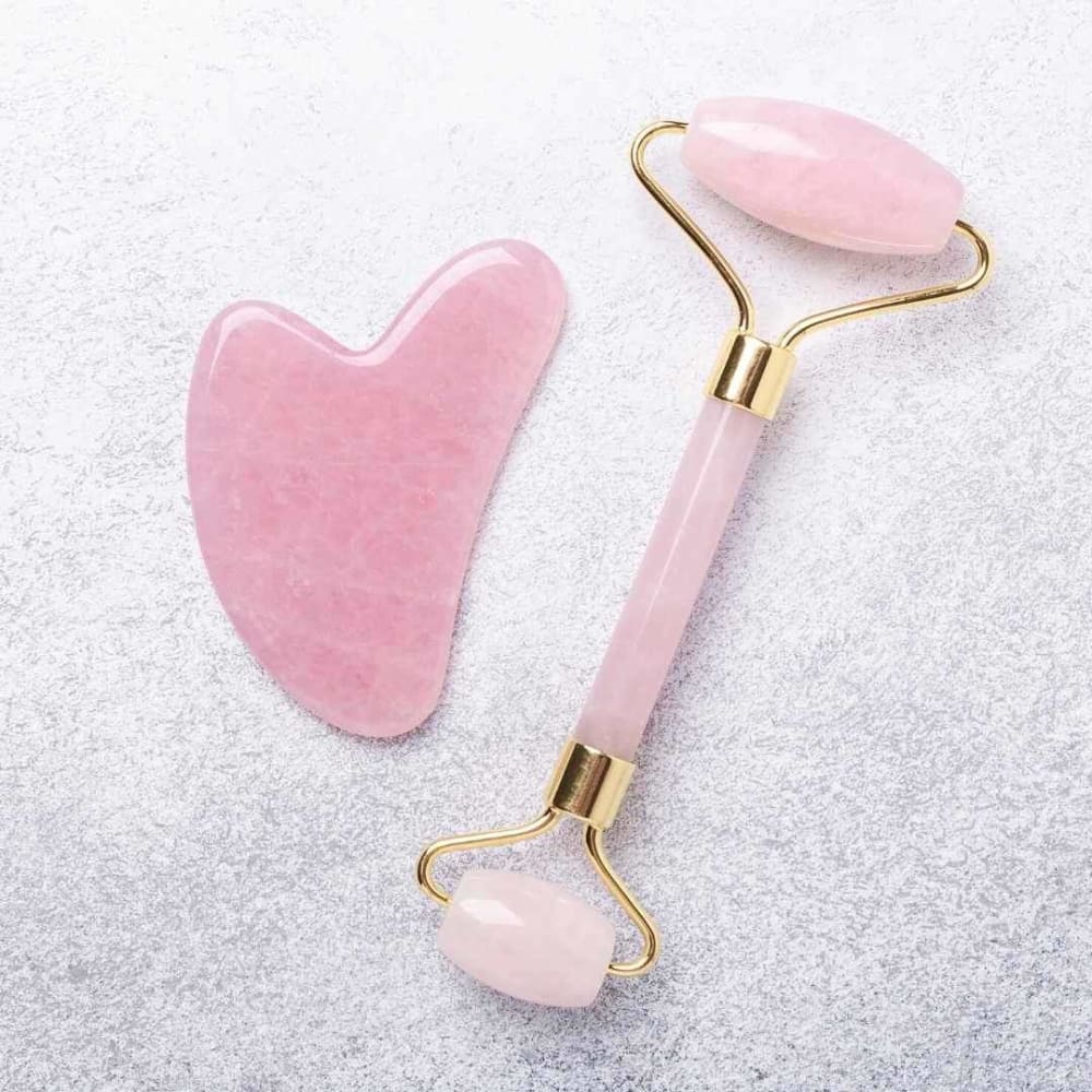 Rose Quartz Gua Sha Massager | Verified Sustainable by Brown Living™