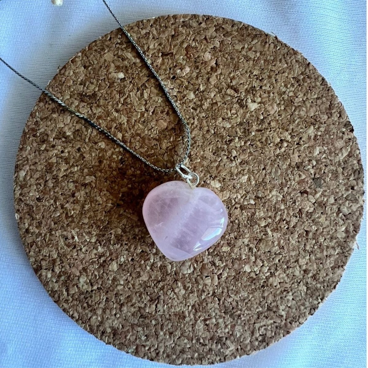 Rose quartz Pendant | Verified Sustainable by Brown Living™