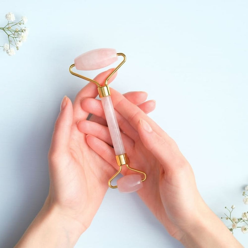 Rose Quartz Roller+ Gua Sha | Verified Sustainable Personal care on Brown Living™