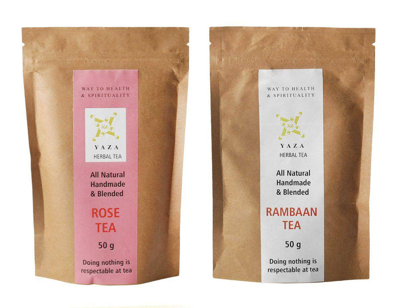 Buy Rose Tea + Rambaan Tea Combo - 50g Each | Shop Verified Sustainable Products on Brown Living