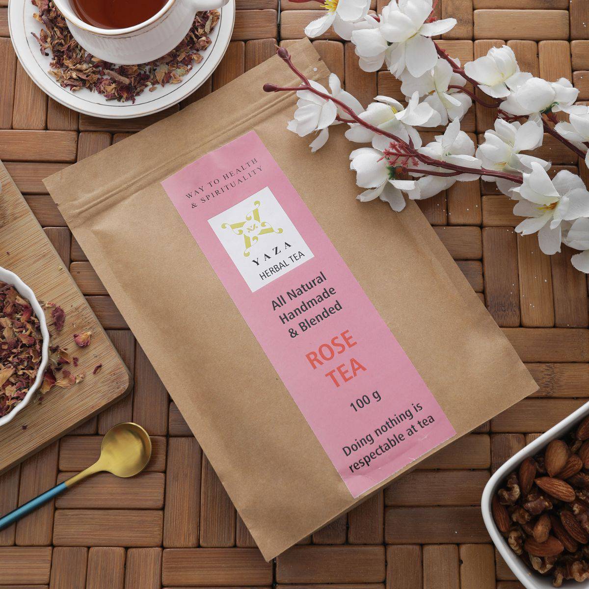 Rose Tea - The Spirit Uplifter with Great Aroma - 100g - 60 Servings | Verified Sustainable by Brown Living™