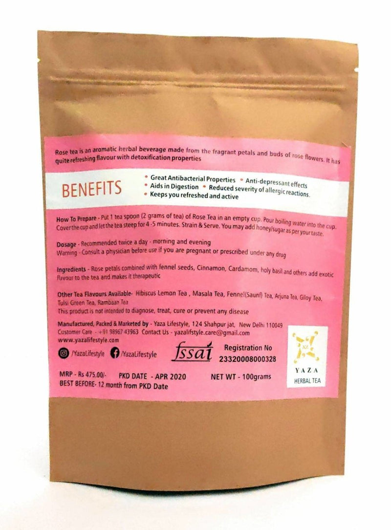Buy Rose Tea - The Spirit Uplifter with Great Aroma - 100g - 60 Servings | Shop Verified Sustainable Products on Brown Living