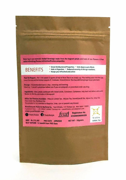 Rose Tea - The Spirit Uplifter with Great Aroma - 50g - 30 Servings | Verified Sustainable by Brown Living™