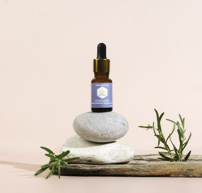 Rosemary Oil 10ml: Enhance Memory, Focus, Skin, Hair, Breathing | Verified Sustainable by Brown Living™