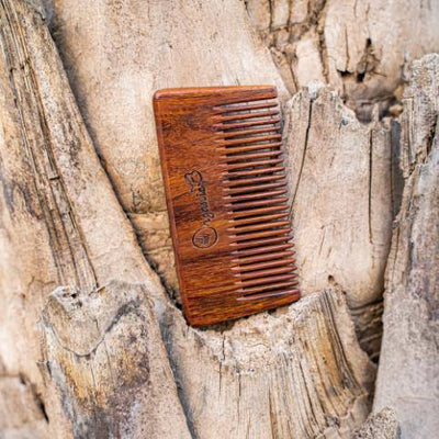 Rosewood/Sheesham Beard Comb – Beard Accessories on Brown Living™. SKU: 192 - 06578 - rosewood - beard - comb. Img 3.