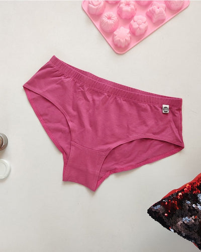 Rouge Bio - washed Organic Cotton Hipster – Womens Underwear on Brown Living™. SKU: 003/BA/ROUGE/S_24BL10693. Img 2.