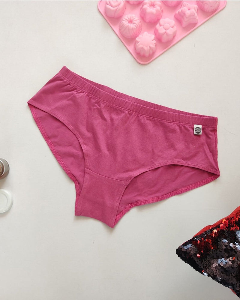 Rouge Bio-washed Organic Cotton Hipster | Verified Sustainable Womens Underwear on Brown Living™