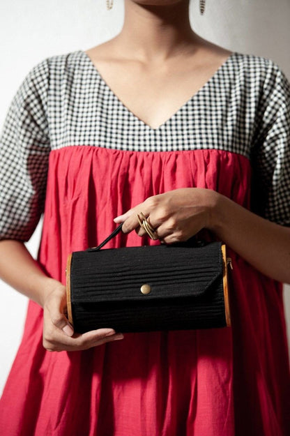 Round Sling Bag/Clutch Single Sleeve - Solids | Verified Sustainable by Brown Living™