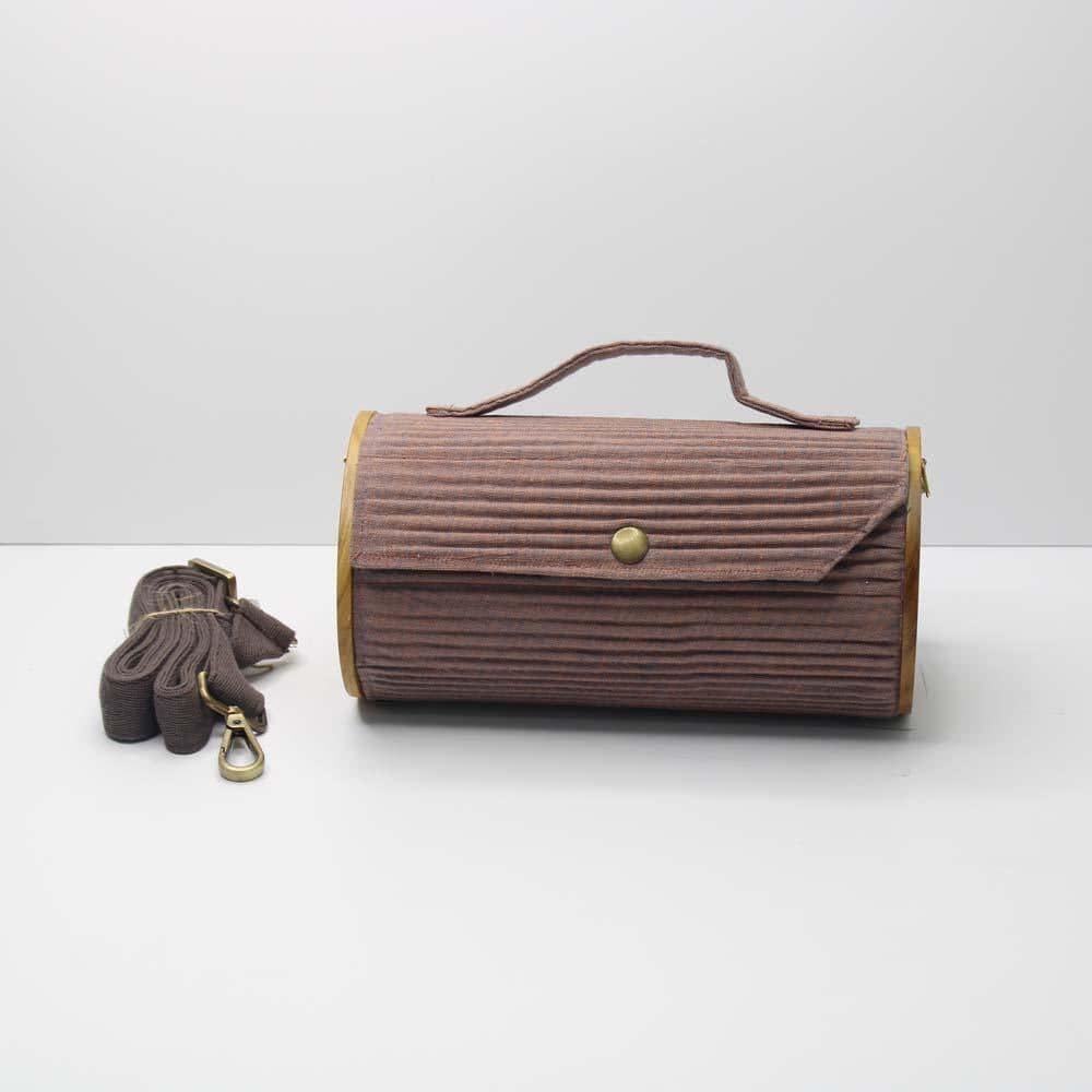 Round Sling Bag/Clutch Single Sleeve - Solids | Verified Sustainable by Brown Living™