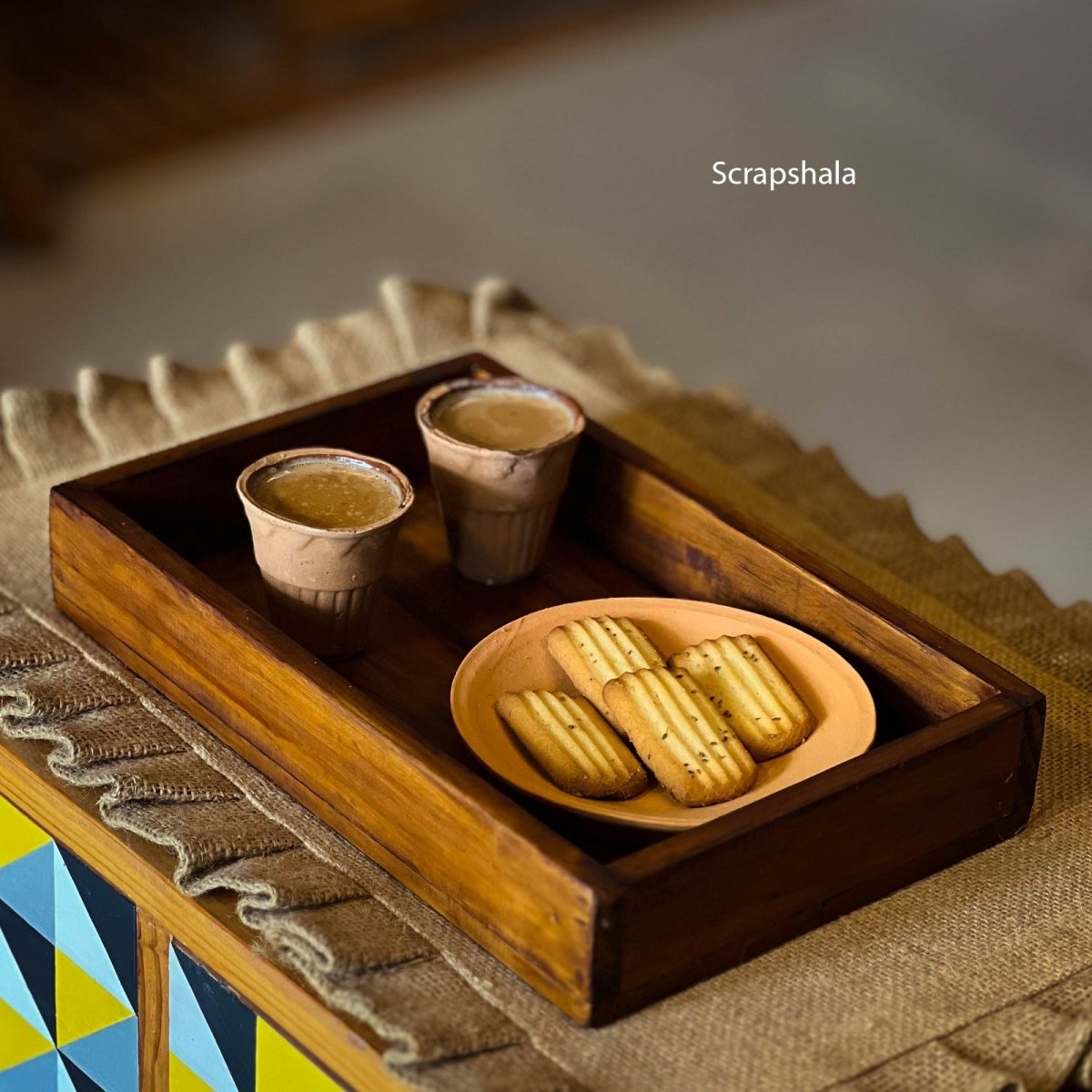 Rozana Tray | Multipupose | Natural Reclaimed Wood | Verified Sustainable by Brown Living™