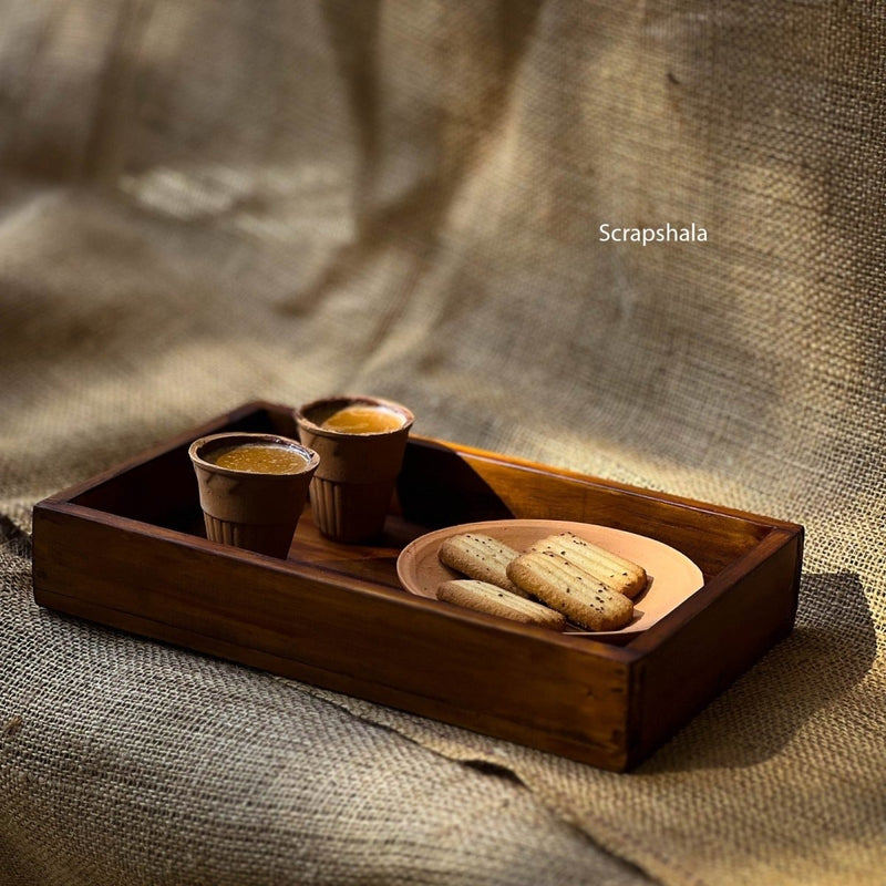 Rozana Tray | Multipupose | Natural Reclaimed Wood | Verified Sustainable Trays & Platters on Brown Living™