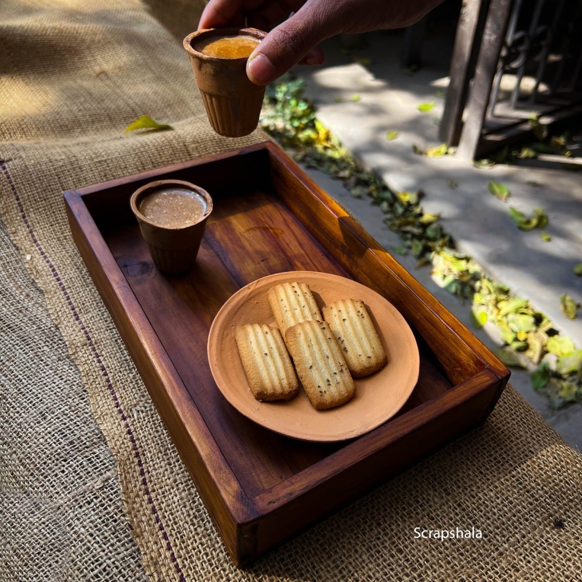 Rozana Tray | Multipupose | Natural Reclaimed Wood | Verified Sustainable by Brown Living™