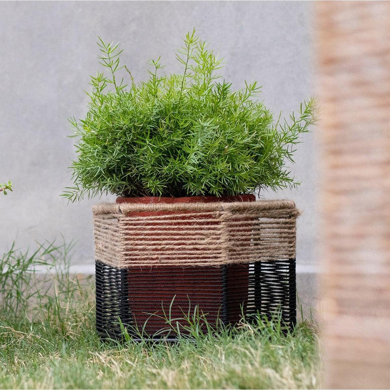 Buy Rustic Cotton & Jute Planter | Shop Verified Sustainable Products on Brown Living