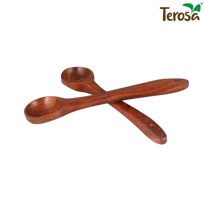 Buy Rustic Spatula Ladle or Kadchi Set of 2 Indian Rosewood | Shop Verified Sustainable Products on Brown Living