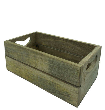 Rustic Wooden Organiser or Rack, Multi - utility Storage Box | Verified Sustainable by Brown Living™