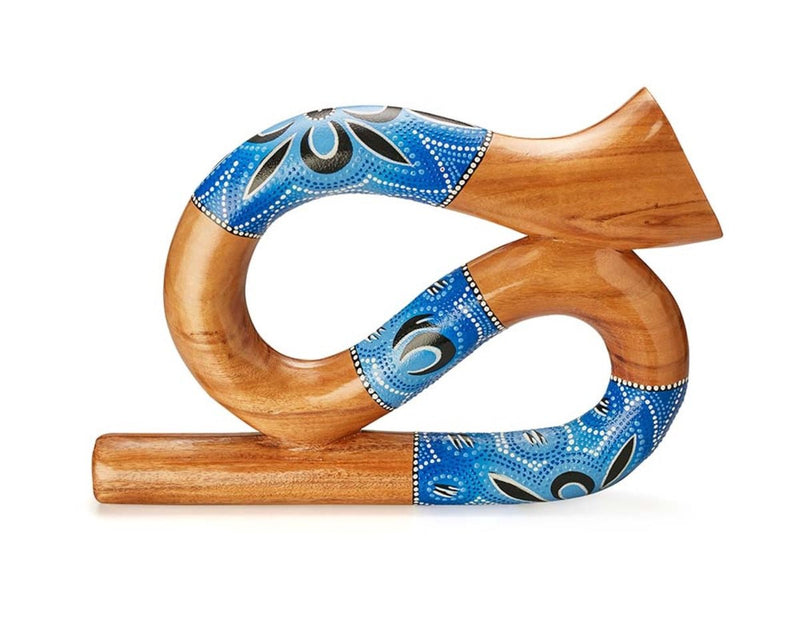 Buy S Shaped Digeredoo- Blue | Shop Verified Sustainable Musical Instruments on Brown Living™