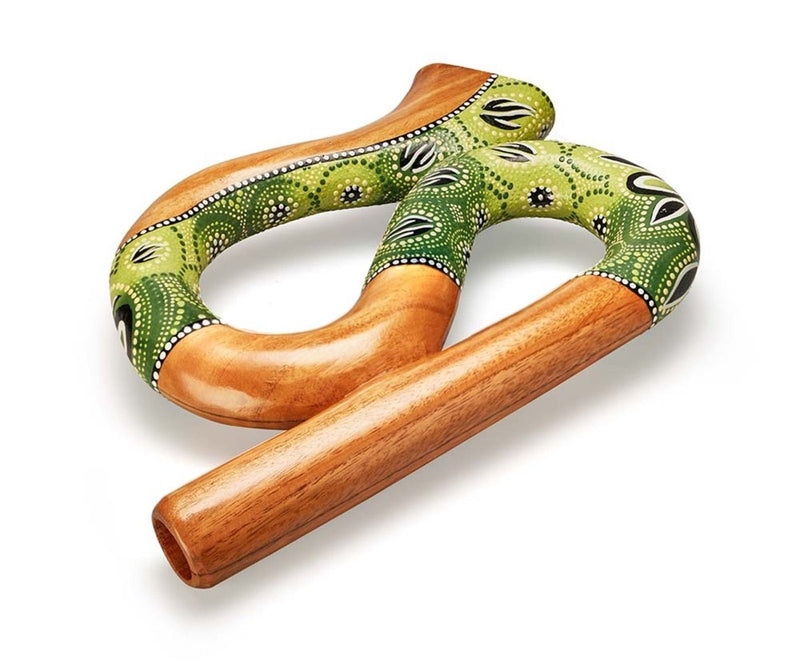 Buy S Shaped Digeredoo- Green | Shop Verified Sustainable Musical Instruments on Brown Living™