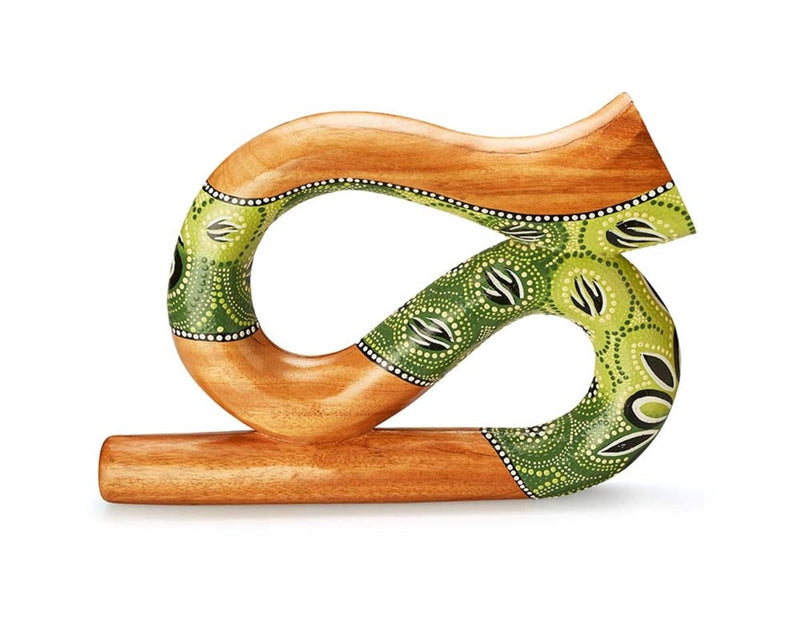 Buy S Shaped Digeredoo- Green | Shop Verified Sustainable Musical Instruments on Brown Living™