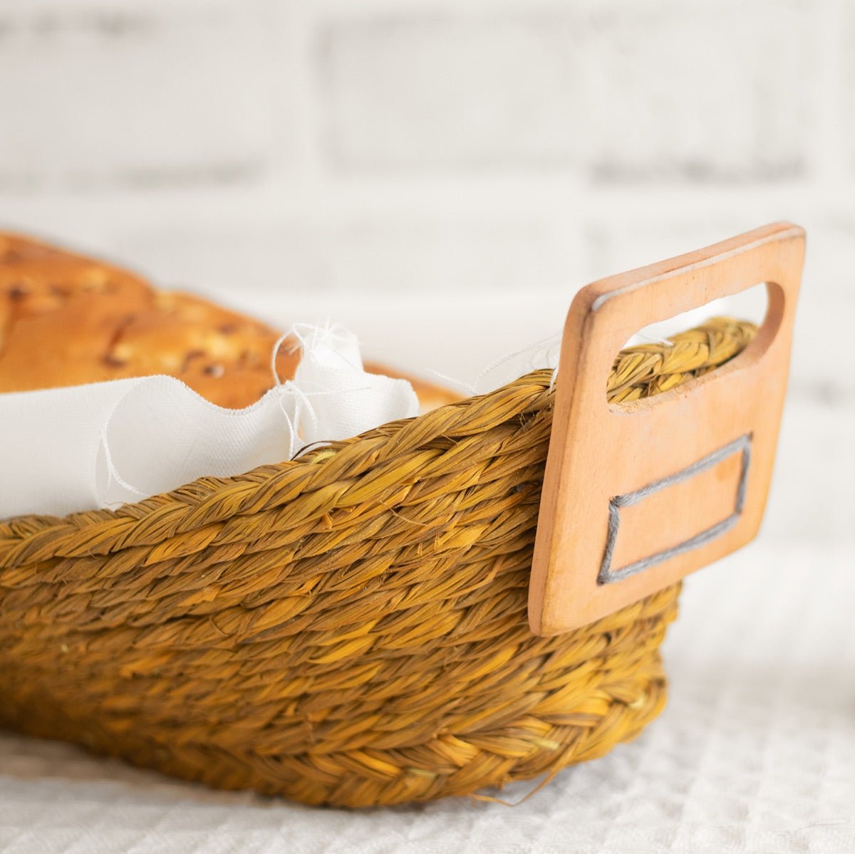Sabai Grass Bread Basket - Single Color | Verified Sustainable by Brown Living™