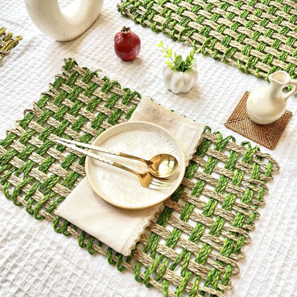 Sabai Grass Square placemats - Set of 2 | Verified Sustainable by Brown Living™