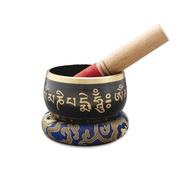 Buy Sacred Mantra Black Bowl | 4 Inches | Shop Verified Sustainable Musical Instruments on Brown Living™