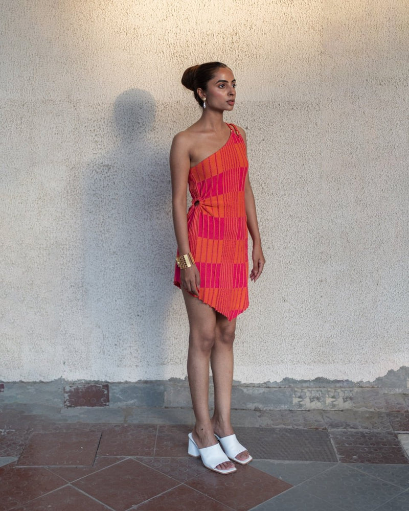Buy Sadie Dress - Pink and orange | Shop Verified Sustainable Products on Brown Living