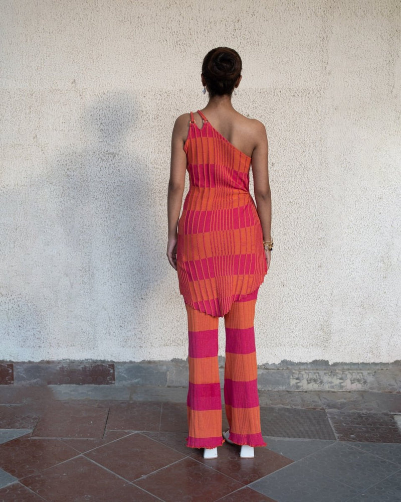 Buy Sadie Set - Pink and Orange | Shop Verified Sustainable Womens Co-Ord Sets on Brown Living™