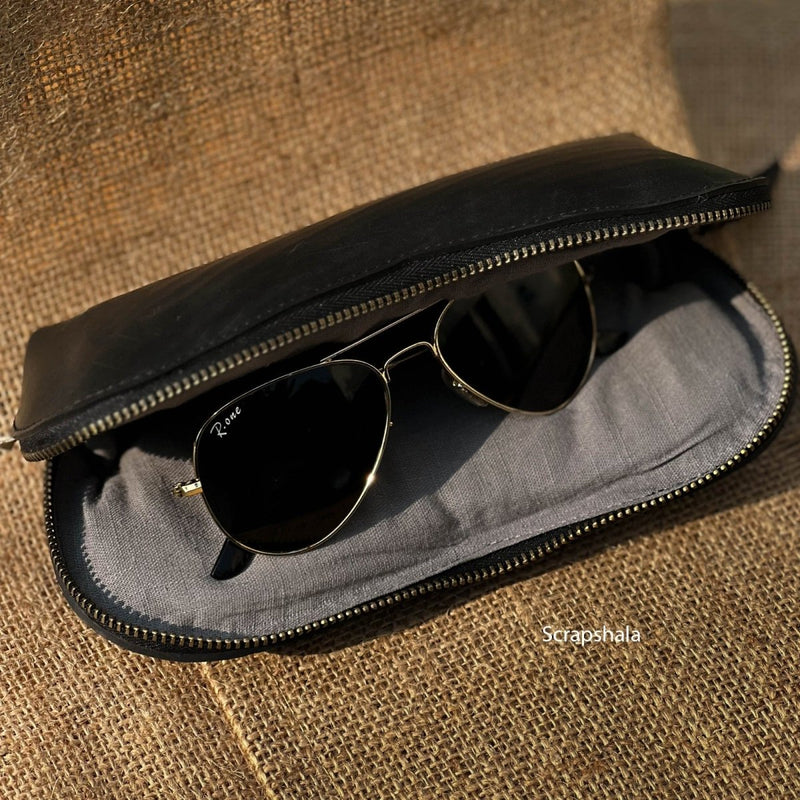 Buy Safar Sunglass Case | Vegan | Water-proof | Sturdy | Upcycled Tyre Tube | Shop Verified Sustainable Travel Organiser on Brown Living™