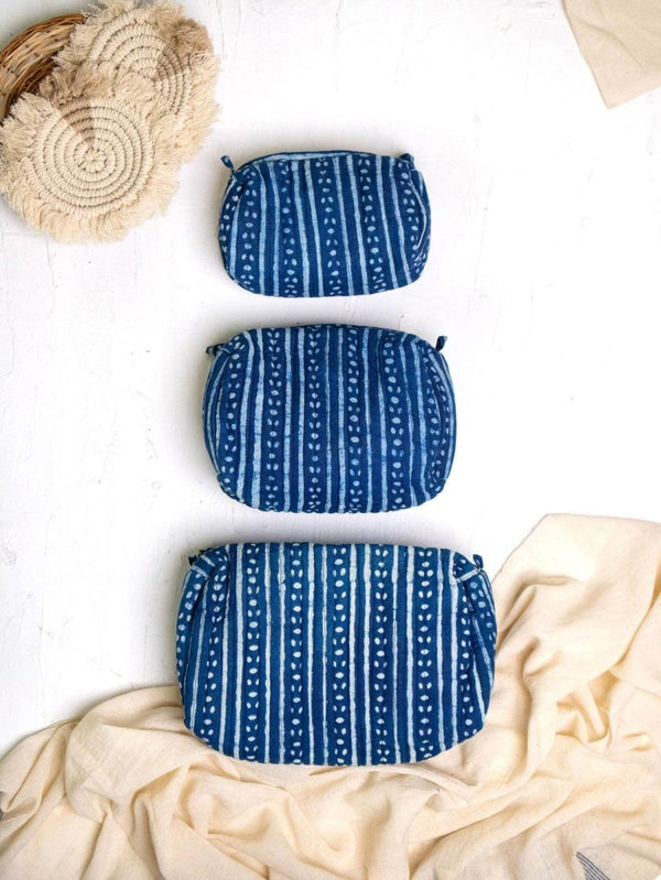 Buy Safar Upcycled Pouch Set Of 3 | Shop Verified Sustainable Travel Organiser on Brown Living™