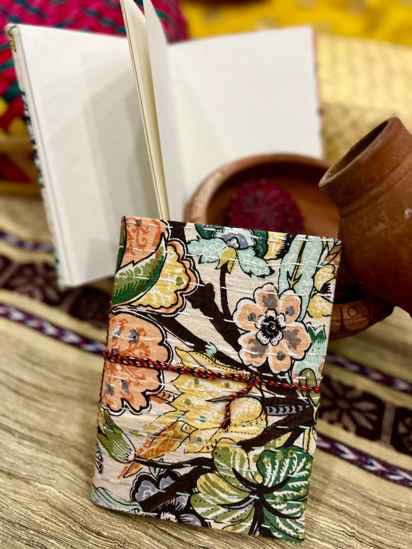 Buy Safari Chic- Upcycled Fabric Journal-Doori | Shop Verified Sustainable Notebooks & Notepads on Brown Living™