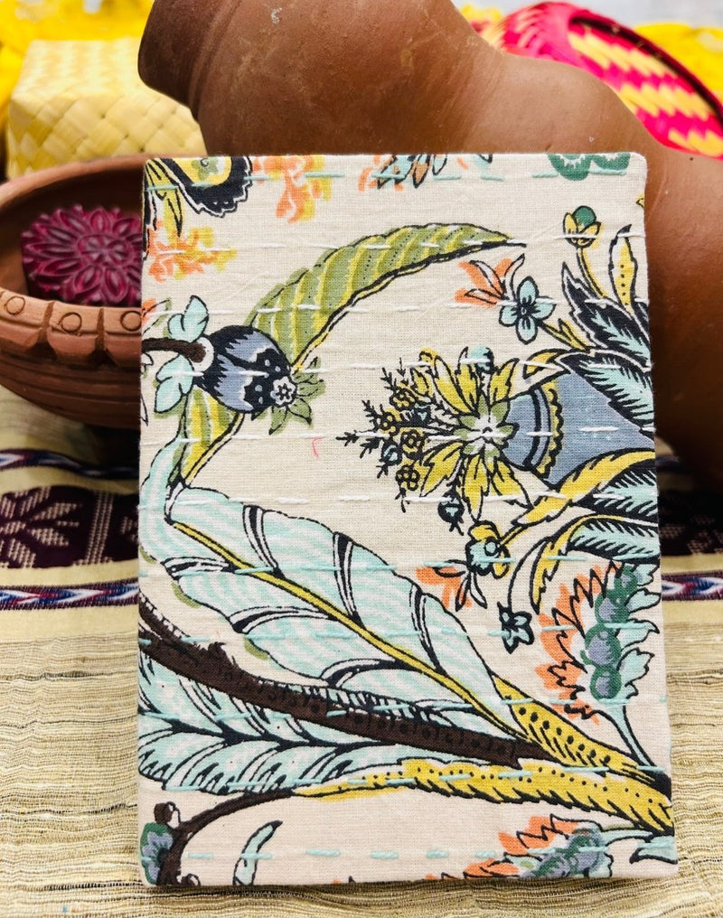 Buy Safari Chic- Upcycled Fabric Journal-Hard-bound | Shop Verified Sustainable Notebooks & Notepads on Brown Living™