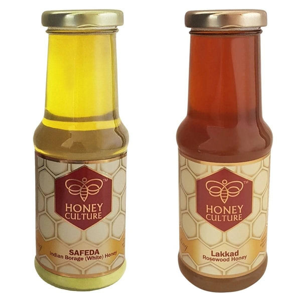 Buy Safeda Honey and Lakkad Honey Combo | Shop Verified Sustainable Honey & Syrups on Brown Living™