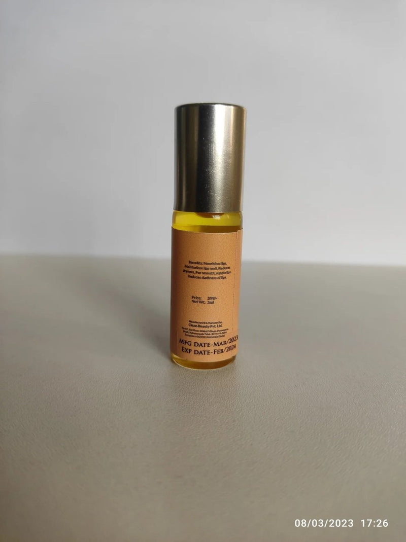 Buy Saffron Cardamom Lip Oil | Natural Lip Care | Shop Verified Sustainable Lip Balms on Brown Living™